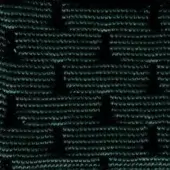 Dark green woven textile with grid pattern, raised rectangles, and subtle text reading “swan > fabric (super) > super 238 27”.